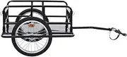 Bike Cargo Trailer,Cycling Bicycle Trailer,Foldable Drawbar,Ball Coupling,Quick Release Wheel,60kg Bearing Capacity,for Most Bike