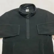 32 Degrees Fleece Jacket Men's 2XL Black Half Snap-Button Pullover NWT