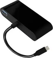 USB-C pe-C to HD VGA 3.5mm o 3 in 1 Converter Adapter with USB 3.0 HUB