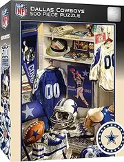 MasterPieces Game Day 500 Piece Jigsaw Puzzle for Adults - NFL Dallas Cowboys Locker Room - 15"x21"