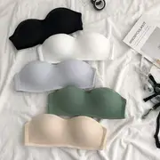 Wireless Strapless Bra Light Gray - S