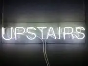 Upstairs upper Floor Display Acrylic 32"x6" Neon Light Sign Lamp With Dimmer