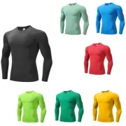 Men's Fitness Long Sleeve Compression Baselayer Tight Sports Gym Top Quick Dry