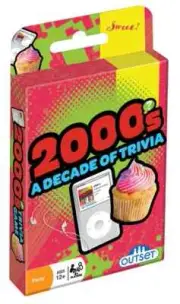 2000s A Decade of Trivia Card Game Outset New