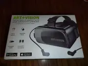 Art+Vision Virtual Reality Headset with High Definition Earbuds New