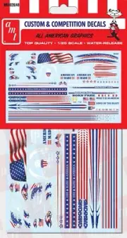 AMT 1/25 All American Custom Decals MKA026