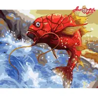 在飛比找蝦皮商城優惠-【ArtLife 藝術生活】DT195魚躍龍門_40x50c