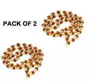 RUDRAKSHA MALA RUDRAKSH MALA HINDU 38BEADS ROSARY MALA 7 MM BEADS ( PACK OF 2 )