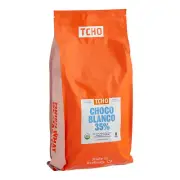 TCHO Choco Blanco 35% White Oat Milk Chocolate Hexagons 6.6 lb. WS-999TBLANCO