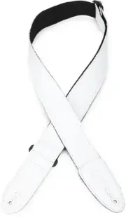 Levy's M7GP-WHT Garment Leather Guitar Strap - White (5-pack) Bundle