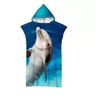 Dolphin Hooded Towel Poncho Surf Pool Swim Beach Changing Robe Christmas Gift