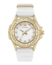 Philipp Plein Womens Gold 38mm Strap Fashion Watch