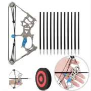 Mini Compound Bow Arrow Set 11.5lbs Kit Kid Toy Gift Archery Shooting Hunting