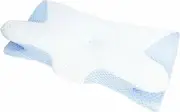 Cervical Pillow Memory Foam Contour Neck Shoulder Ergonomic Back Stomach Side Sleeper for Neck Pressure Relief