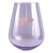 2pc Olivia Stemless 13cm/600ml Wine Glass Cocktail Party Drinking Tumbler Set