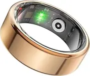 Smart Ring, Bluetooth Wearable Men Women Fitness Tracker Ring for Step Tracking, Electric Book Page Turning Camera Remote Control for Android for iOS (Rose Gold)