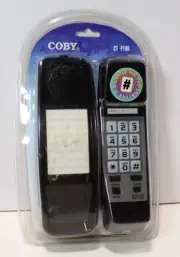 COBY CT-P100 Corded House Streamline Telephone Phone Lighted Keypad New 061724WT