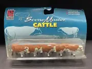 O Scale Life Like Trains Cattle Model Hand Painted #1651 Set Of 5