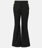 [Balmain] Balmain Virgin wool flared pants UK 18 black