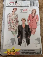 Burda Studio sewing pattern for short or long sleeve jacket up to 122 cm bust