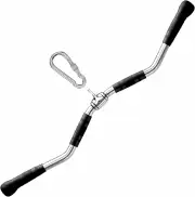 Yes4All Wide Grip Curl LAT Pull down Bar Attachments Rubber Handgrips/Curl Bar