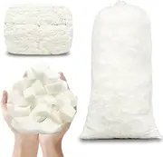 N&V 15 LB (7 KG) Shredded Foam Filling, All White, Safe and Healthy High Density Foam, Odorless and Allergen Free, Perfect Stuffing for Bean Bags, Plush, Pillows, Cushions and Crafts