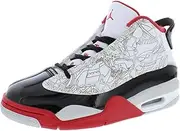 Jordan Air Dub Zero Big Kids' Shoes Size - 5 White/True Red-Black