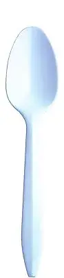 SafePro TSM, Plastic Medium Weight White Polypropylene Teaspoons, 1000/Cs