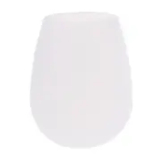 Silicone Wine Glasses Drinking Cups Portable Camping Party Picnic Outdoors White