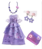 Girls Dress up for Isabela Halloween Cosplay Dress Costume for Encanto Princess