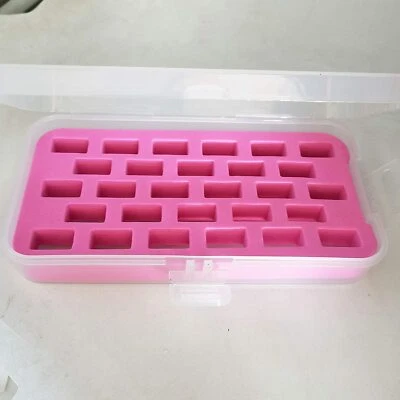Set of 2 Bobbin Box Organizers bobbins Holder Contain 28 bobbins Storage Case