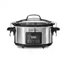 Hamilton Beach Stay or Go Programmable Slow Cooker,6Quart, Stainless Steel,33561