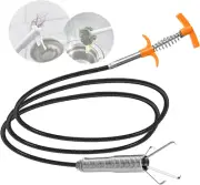 35-Inch Drain Snake Clog Remover Tool for Sinks, Toilets, and Showers