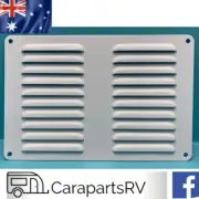 White Aluminium Louvre Vent 223mm x 148mm. Caravan, RV or Marine.
