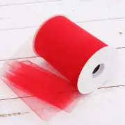 Threadart Mega Roll Tulle Fabric - 6"x100yd Decorations & Wedding - Red