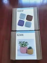 Anko - DIY Macrame Coasters Kit & diy crochet plant pot kit
