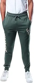 Ultra Game NBA Milwaukee Bucks Mens Basic Soft Terry Jogger Pants, Team Color, Medium