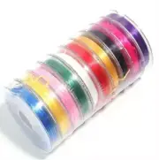 10 Small Rolls Of Elastic String Cords For DIY Crafts Bracelet Making