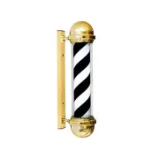 25.5" Barber Pole LED Light, Classic Style Hair Salon Barber Shop Open Sign, ...