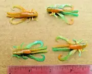 25ct TROPICAL MIX 2" CRICKETS Crappie Fishing Baits Panfish Lures Trout Bream
