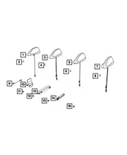 Genuine Mopar Base Cable And Bracket Antenna 5LQ48KBXAB