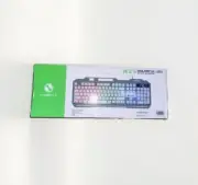 LIMEIDE K25 RGB Gaming Keyboard - Colorful LED USB Keyboard, White