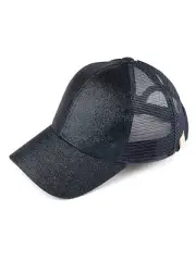 CC Kids Ponytail caps Messy Buns Trucker Plain Baseball Cap