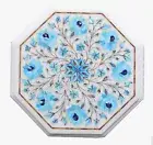 Turquoise Table Top / Customized Table Top / Marble Side Table / Corner Table
