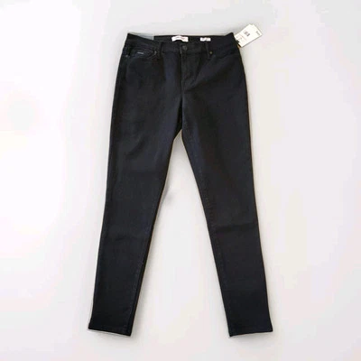 Nine West Cigarette High Rise Skinny Jeans Woman's Size 6 Stretch Black Pants
