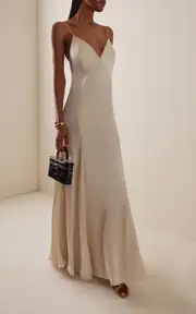 [Kamperett] Simone Silk Maxi Slip Dress