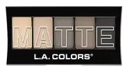 L.a. Colors 5 Color Matte Eyeshadow Palette, Nude Suede Cem480