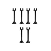 6x Harp Number / Sign Holder Black 80mm Menu / Card / Table Number Stand