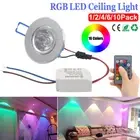 LED Ceiling Lights Colour Changing RGB Downlight Panel Recessed Spotlights Lamps