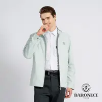 在飛比找momo購物網優惠-【BARONECE 百諾禮士】男款 抗UV棉質混紡素面立領薄